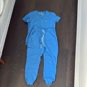 Figs Blue Scrub Set
